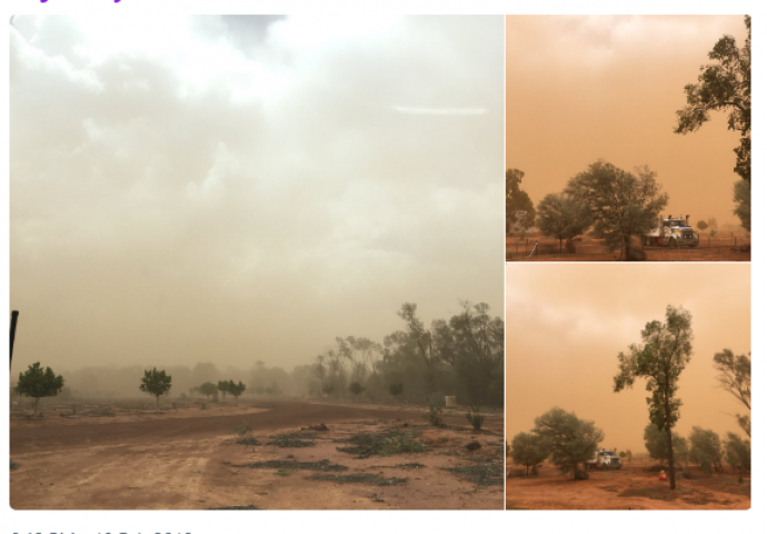 Velika pješčana oluja poharala Australiju (VIDEO)