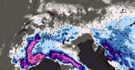 POGLEDAJTE ANIMACIJU: U sljedeća 72 sata past će hrpa snijega, evo gdje će ga biti najviše!