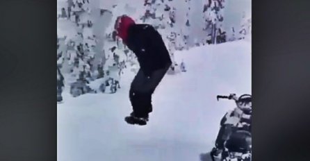 GDJE JE NESTAO ČOVJEK: Snimak koji najbolje pokazuje visinu snijega napadalog u USK