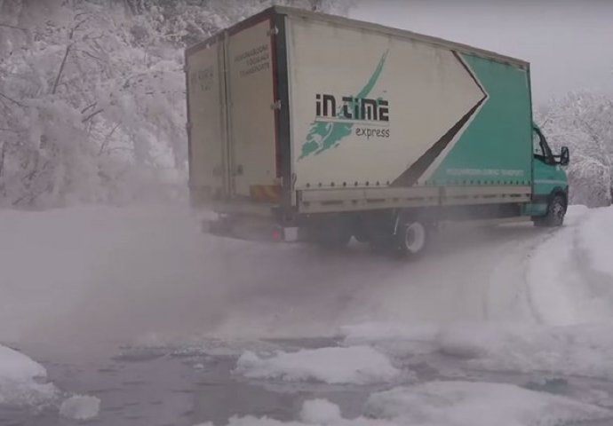 BOSANAC DRIFTAO KAMIONOM PO SNJEŽNIM PLANINAMA: Uhvatit će vas jeza od ovog snimka (VIDEO)