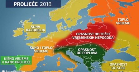BALKANU PRIJETI OPASNOST OD POPLAVA Evo kakvo nas vrijeme očekuje narednih dana, PRIPREMITE SE!