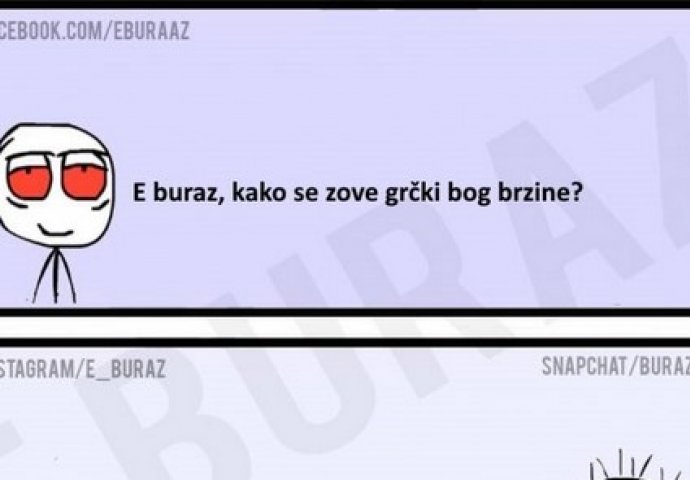 E buraz, kako se zove grčki bog brzine?