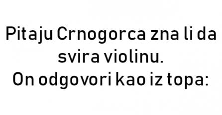 VIC : Crnogorac svirač violine