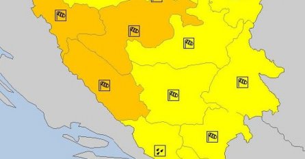 NA SNAZI NARANDŽASTO UPOZORENJE: Evo kakvo nas vrijeme očekuje danas