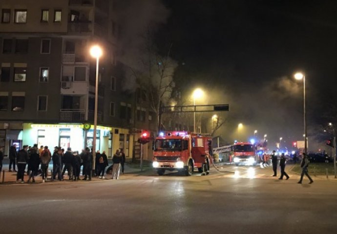 Požar u Zagrebu: Gorio stan na drugom spratu, nema povrijeđenih