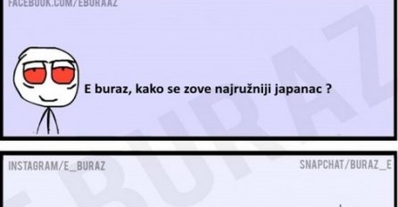 E buraz, kako se zove najružniji japanac?