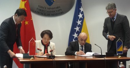 Potpisan Sporazum za bespovratnu pomoć između Vijeća ministara BiH i NR Kine