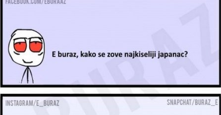 E buraz, kako se zove najkiseliji japanac?