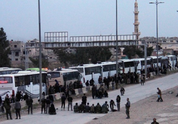Posljednja grupa pobunjenika evakuisana iz Istočne Ghoute