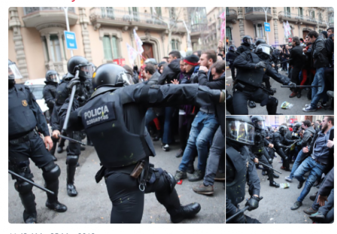 Neredi na ulicama Barcelone, policija zapucala u znak upozorenja