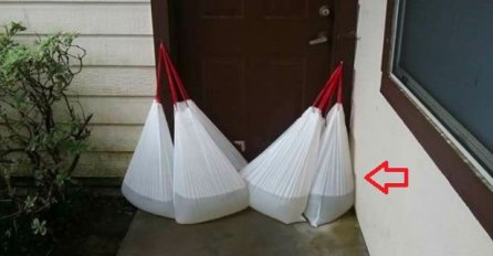 DA LI STE VIDJELI VREĆE ZA SMEĆE NAPUNJENE VODOM NA NEČIJIM VRATIMA? Ovo svi trebaju znati!