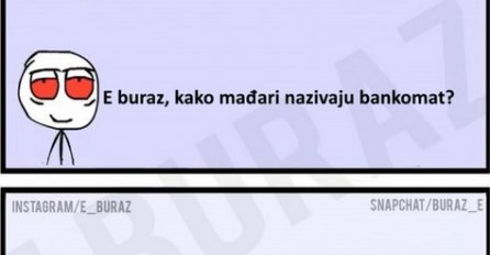 E buraz, kako mađari nazivaju bankomat?