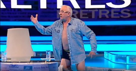 ERA OJDANIĆ NAPRAVIO SKANDAL NA TELEVIZIJI: Polunag urlao na voditelja, IZBACILO ga obezbjeđenje! (VIDEO)