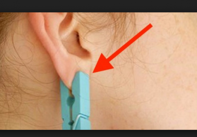 OVO OBAVEZNO PROBAJTE: Stavite štipaljku na uho, držite je 1 minut i riješićete jedan OZBILJAN zdravstveni problem