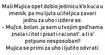 VIC : Mali Mujica opet dobio jedinicu k'o kuća u imenik..