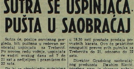 Medijski izvještaji o Trebevićkoj žičari iz 1959: Za dva dana 6.000 putnika, građani uništili stakla