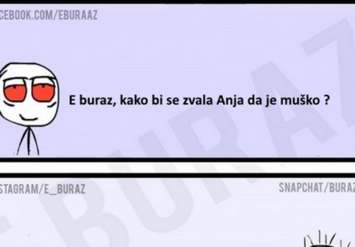 E buraz, kako bi se zvala Anja da je muško ?