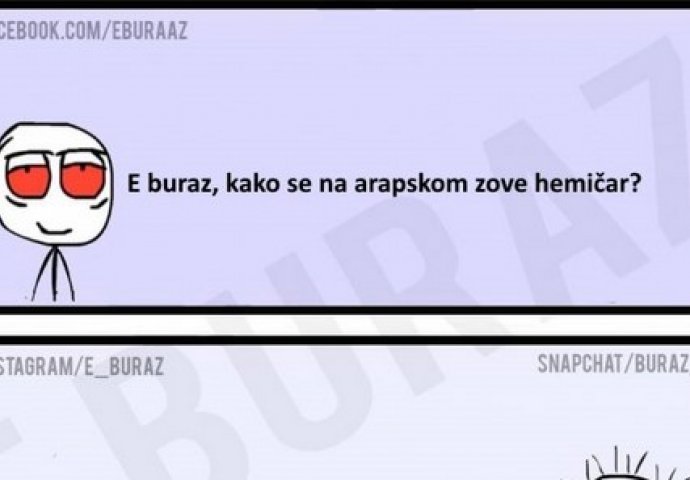 E buraz, kako se na arapskom zove hemičar?