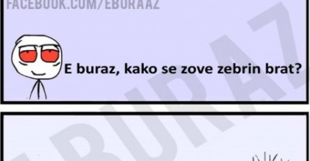 E buraz, kako se zove zebrin brat ?