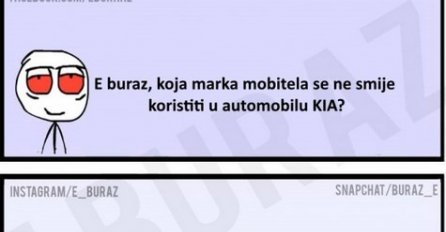 E buraz, koja marka mobitela se ne smije koristiti u automobilu KIA?