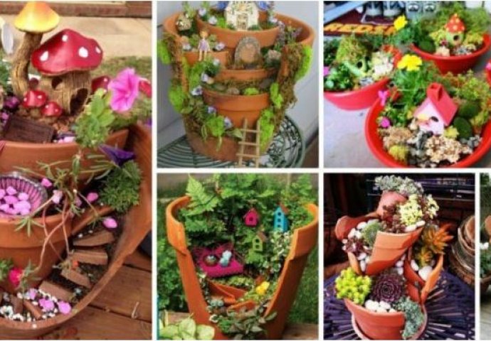 URADI SAM: Bajkovita bašta od polomljenih saksija 