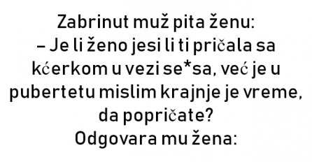 VIC : Zabrinut muž pita ženu: