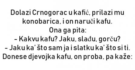 VIC : Crnogorac u kafiću