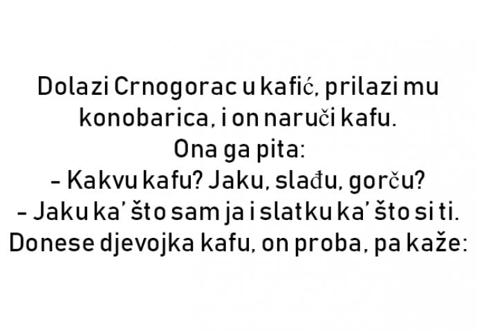 VIC : Crnogorac u kafiću