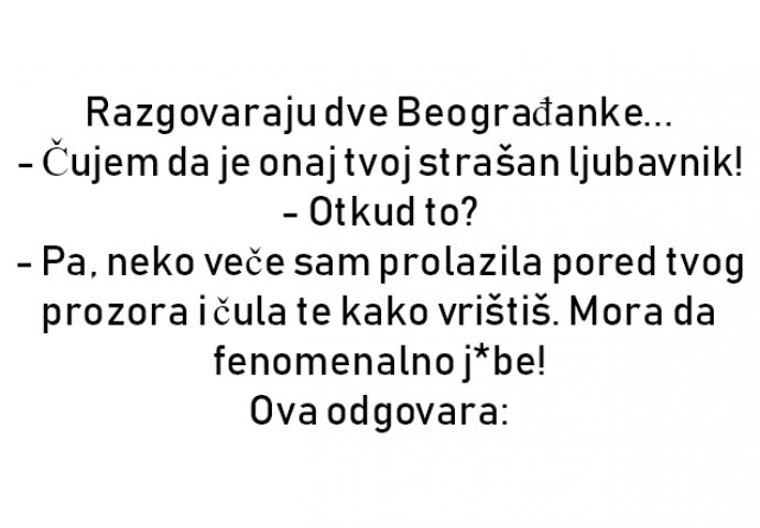 VIC : Razgovaraju dve Beograđanke...