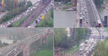 KOLAPS U CIJELOM GRADU: Mostovi zakrčeni, kilometarske kolone, NAJGORE SE TEK OČEKUJE (FOTO)
