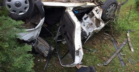 AUTOMOBIL SE OD SILINE UDARCA PREVRNUO NA KROV: Sva trojica mladića imala su preko dva promila alkohola u krvi