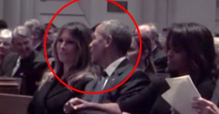 OBAMA NA SAHRANI ZASMIJAVAO MELANIJU: Ali jedan detalj je sve ostavio bez riječi (FOTO)