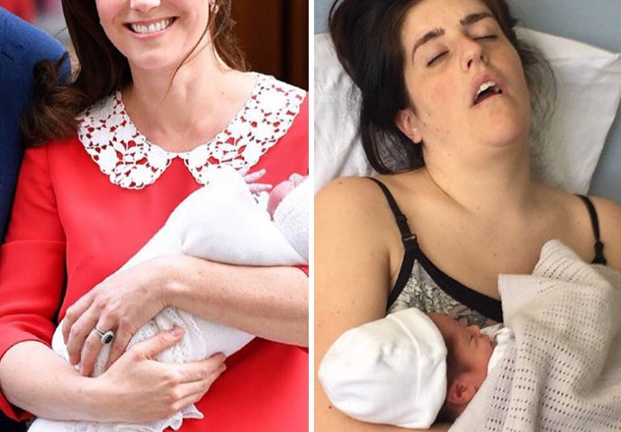 Kate je nakon poroda izgledala besprijekorno: Sada žene masovno objavljuju svoje slike, OVAKO TO STVARNO IZGLEDA!