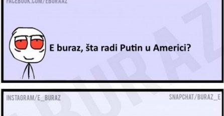 E buraz, šta radiPutin u Americi?