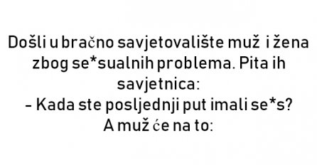 VIC : Došli u bračno savjetovalište muž  i žena