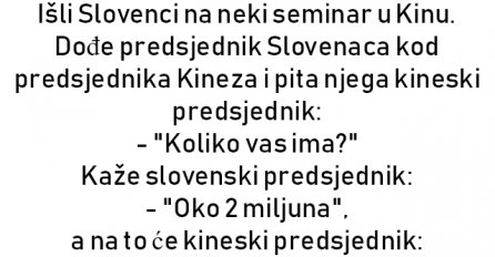 VIC : Išli Slovenci na neki seminar u Kinu