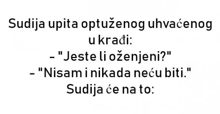 VIC : Sudija upita optuženog uhvaćenog u krađi: