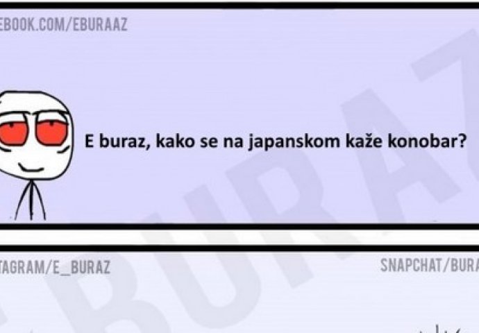 E buraz, kako se na japanskom kaže konobar?