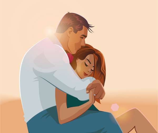 embraces-love-couple-vector-material-08