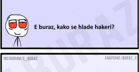 E buraz, kako se hlade hakeri?