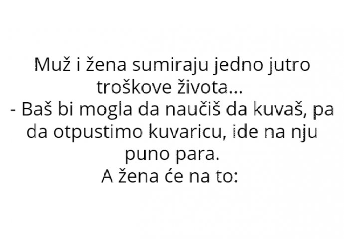 VIC : Muž i žena sumiraju jedno jutro troškove života...