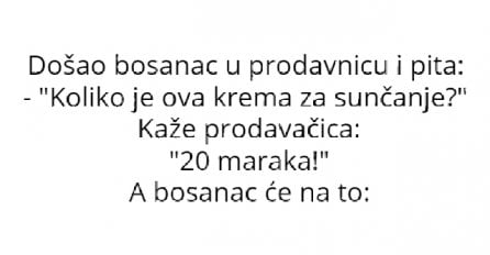 VIC : Bosanac u prodavnici