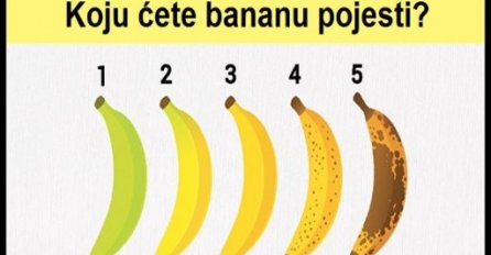 Izbor banane otkriva važne činjenica o vašem zdravlju ! Koju bananu biste prije pojeli? 