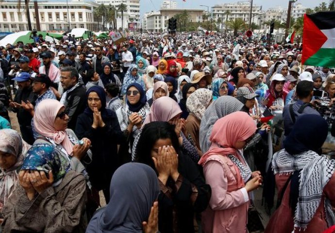 Hiljade Marokanaca prosvjedovale protiv američkog veleposlanstva u Jeruzalemu
