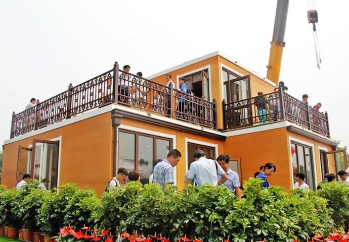 Kineska tvrtka je napravila porodičnu kuću u samo tri sata: UNUTRAŠNJOST MORATE VIDJETI! (VIDEO)