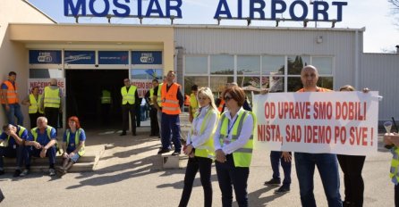 Održan štrajk upozorenja Sindikata Međunarodne zračne luke Mostar