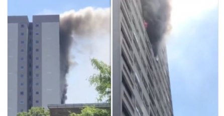POŽAR U LONDONU: Gorio stan u neboderu sa stotinama stanara