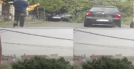 Olujno nevrijeme u Crnoj Gori: Naselja u mraku, grom udario u drvo koje se srušilo na automobil! (VIDEO)