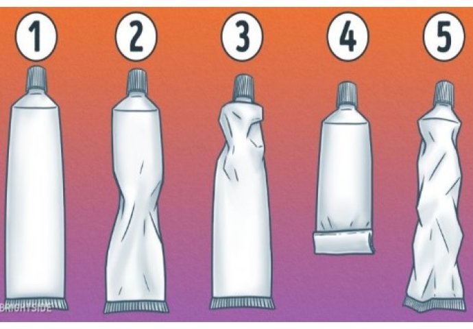 Način na koji cijedite svoju pastu za zube govori dosta o vašoj ličnosti !