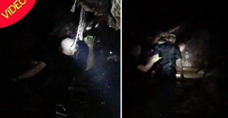 POGLEDAJTE DRAMATIČAN SNIMAK IZVLAČENJA DJEČAKA IZ SPILJE: Unutra ostali najslabiji dječak i trener (VIDEO)